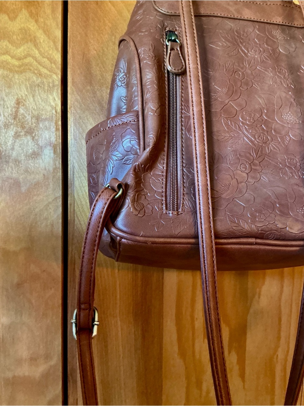 MultiSac Floral-Embossed Backpack - Picture 12 of 14